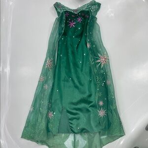 Green Floral Kids Costume